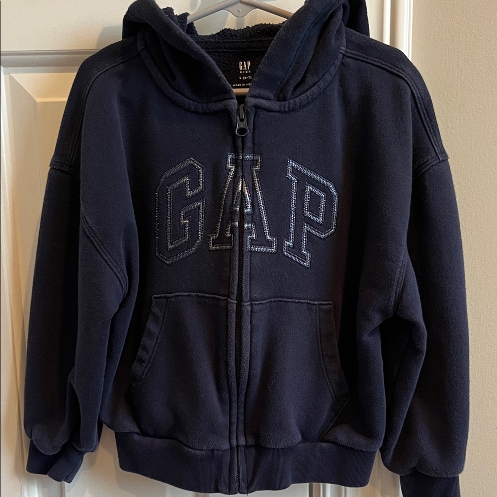 GAP Kids Dark Blue Zip-Up Hoodie